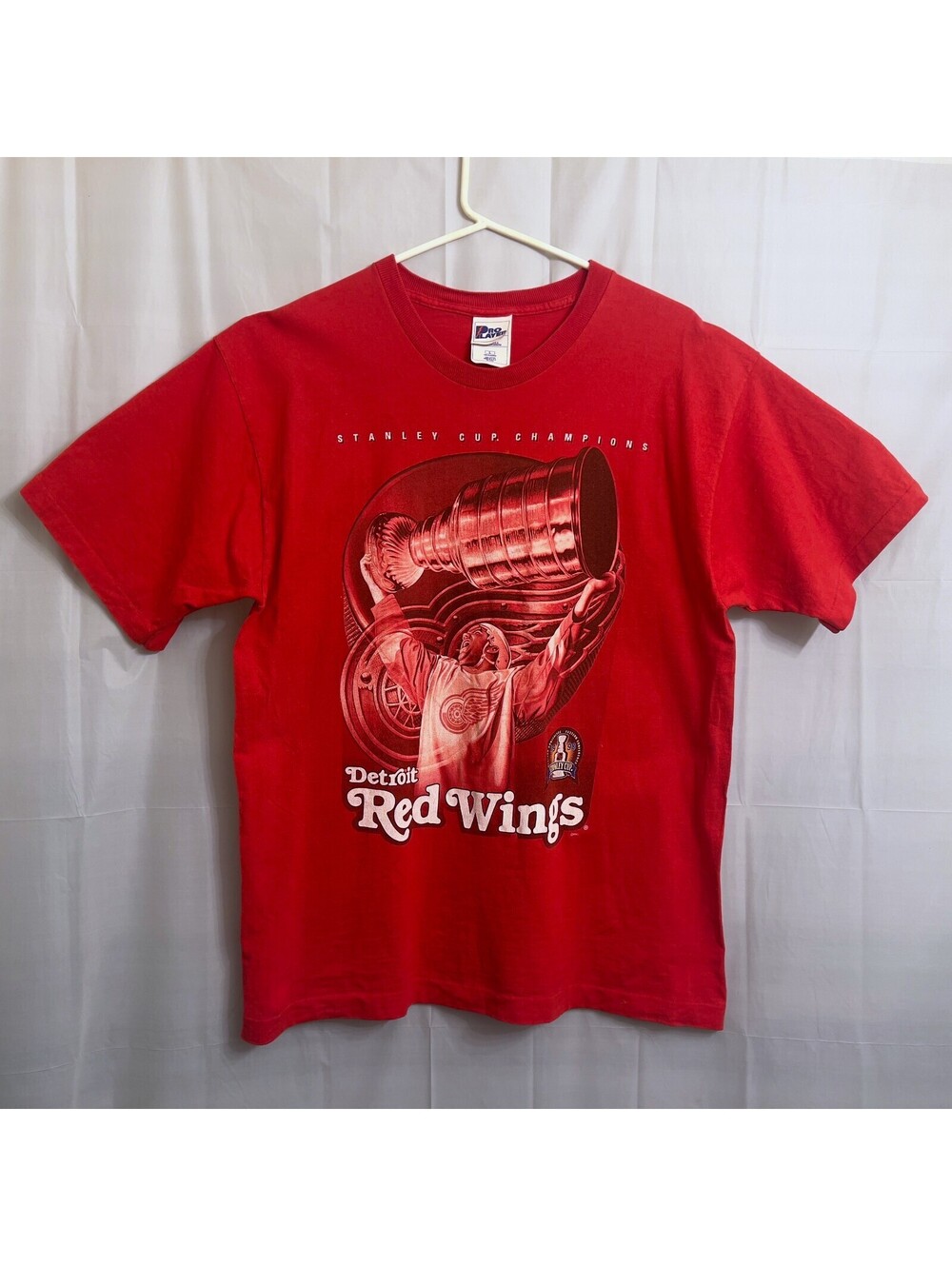 Vtg. Pro Player Detroit Red Wings 1998 Stanley Cup Champions T-Shirt Men's Large